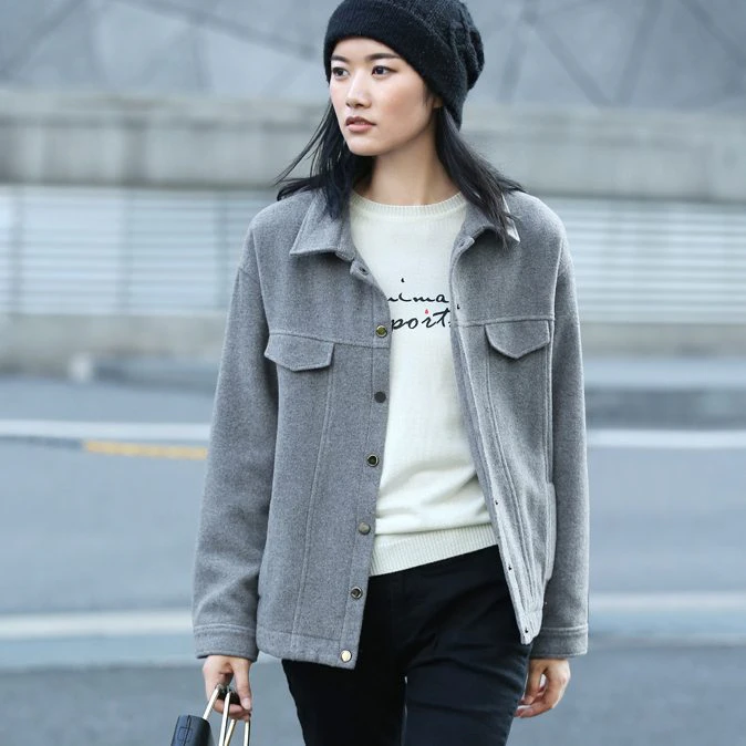 Womens Wool Blend Coat