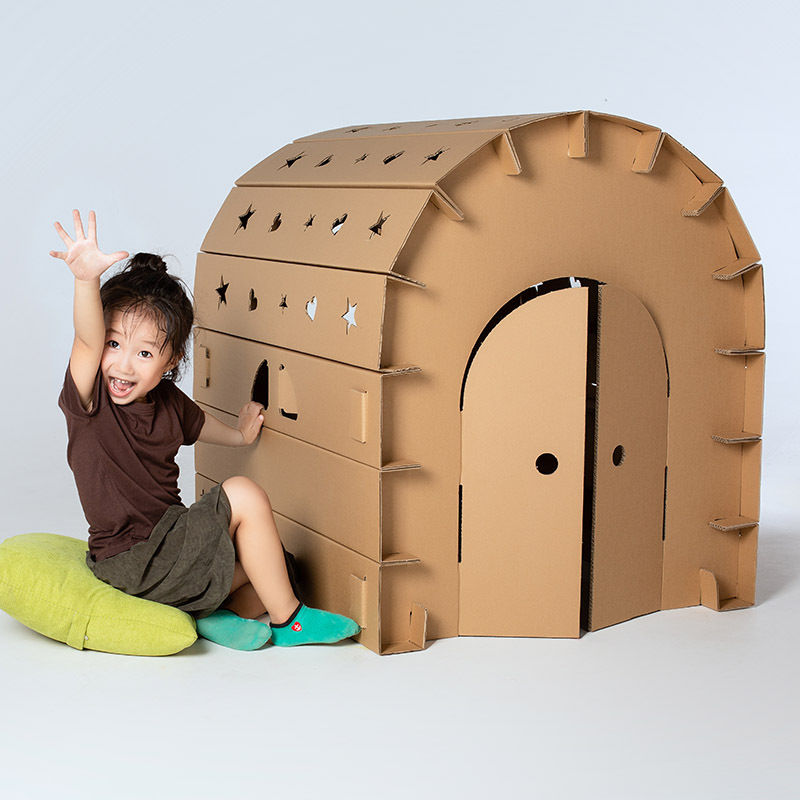 Corrugated Cardboard Playhouse