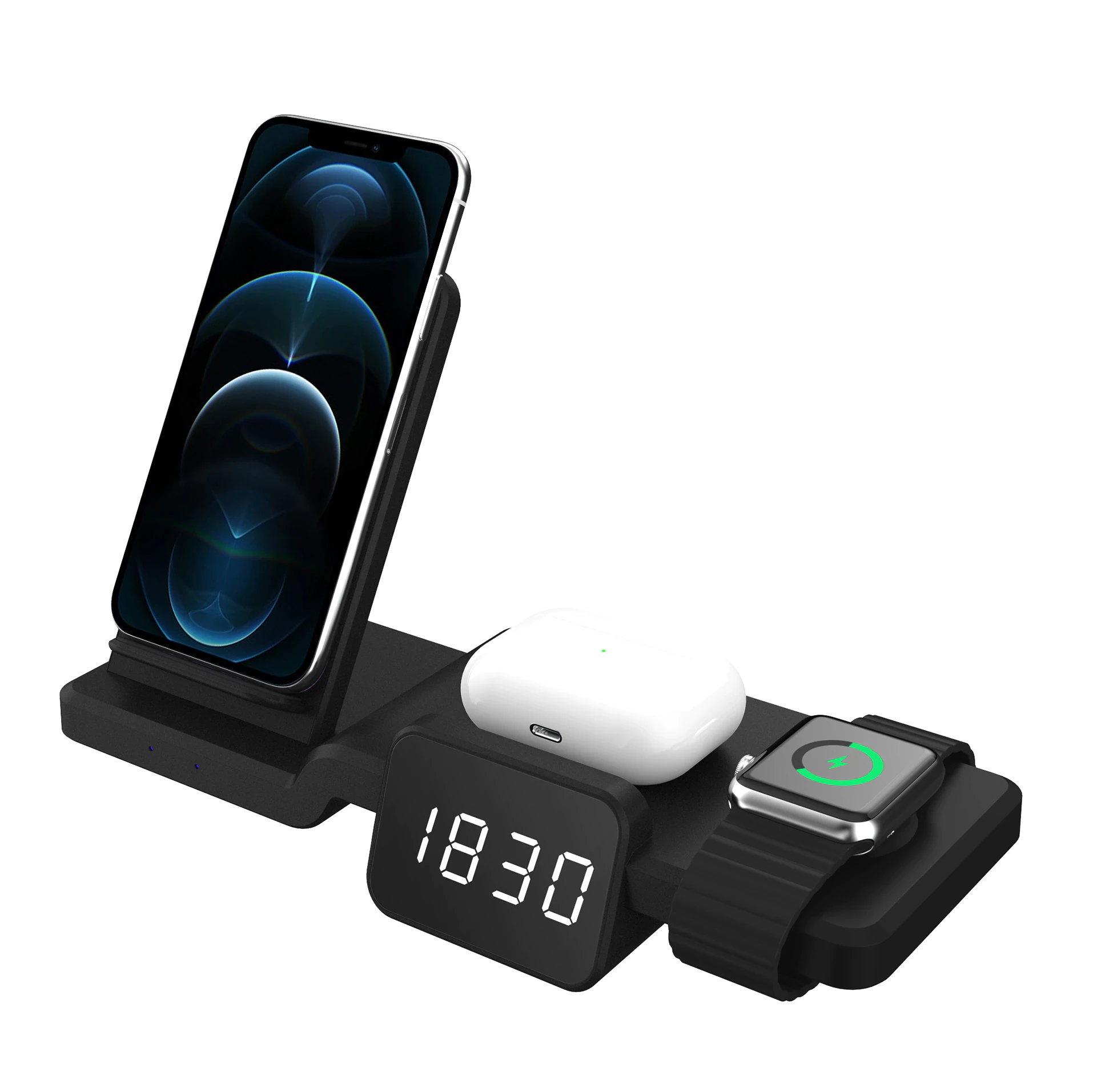 3-in-1 Apple Wireless Charging Clock