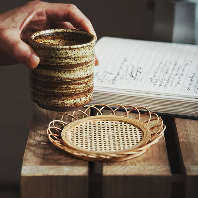 Woven Bamboo Saucer