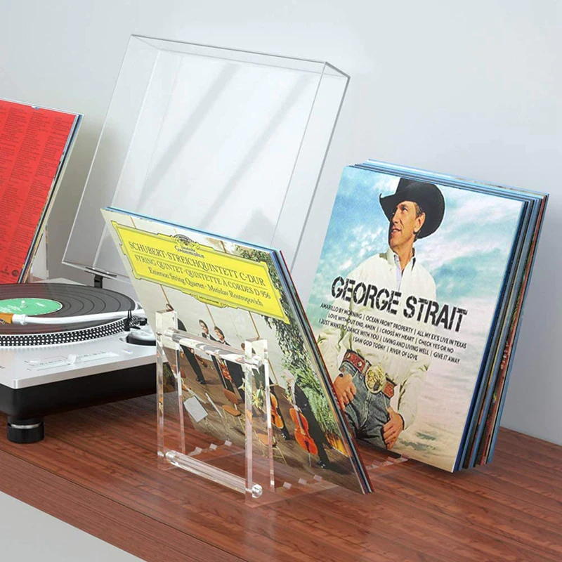 Transparent Vinyl Record Stand
