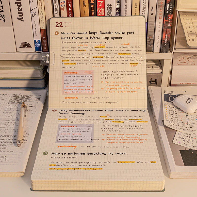 Square Grid Lined Notebook
