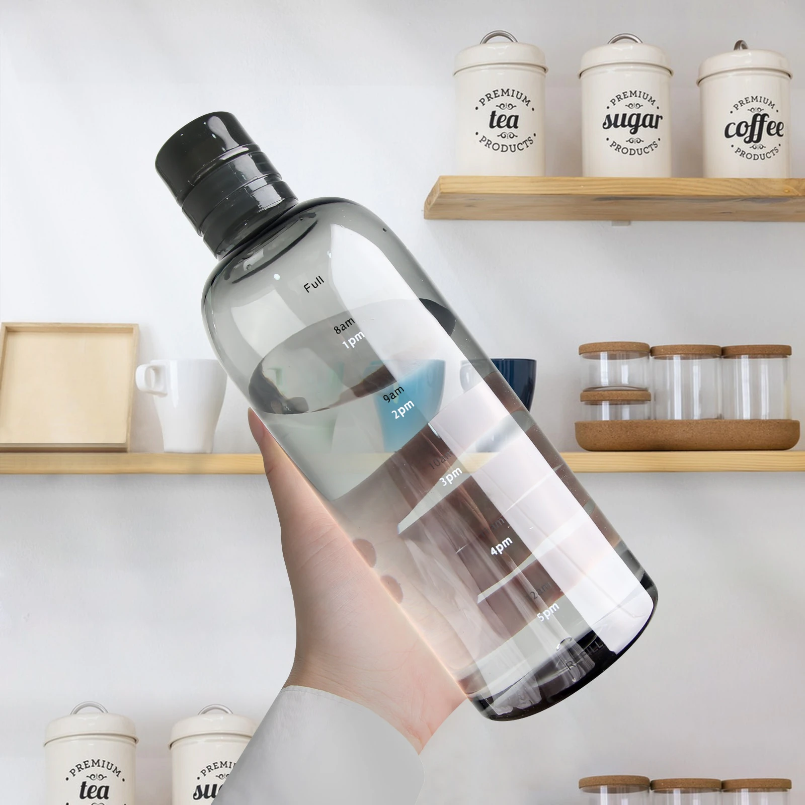 Water Bottle with Time Marker
