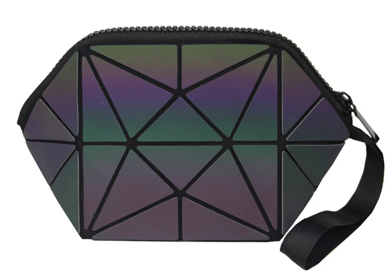 Holo Geometric Cosmetic Bag