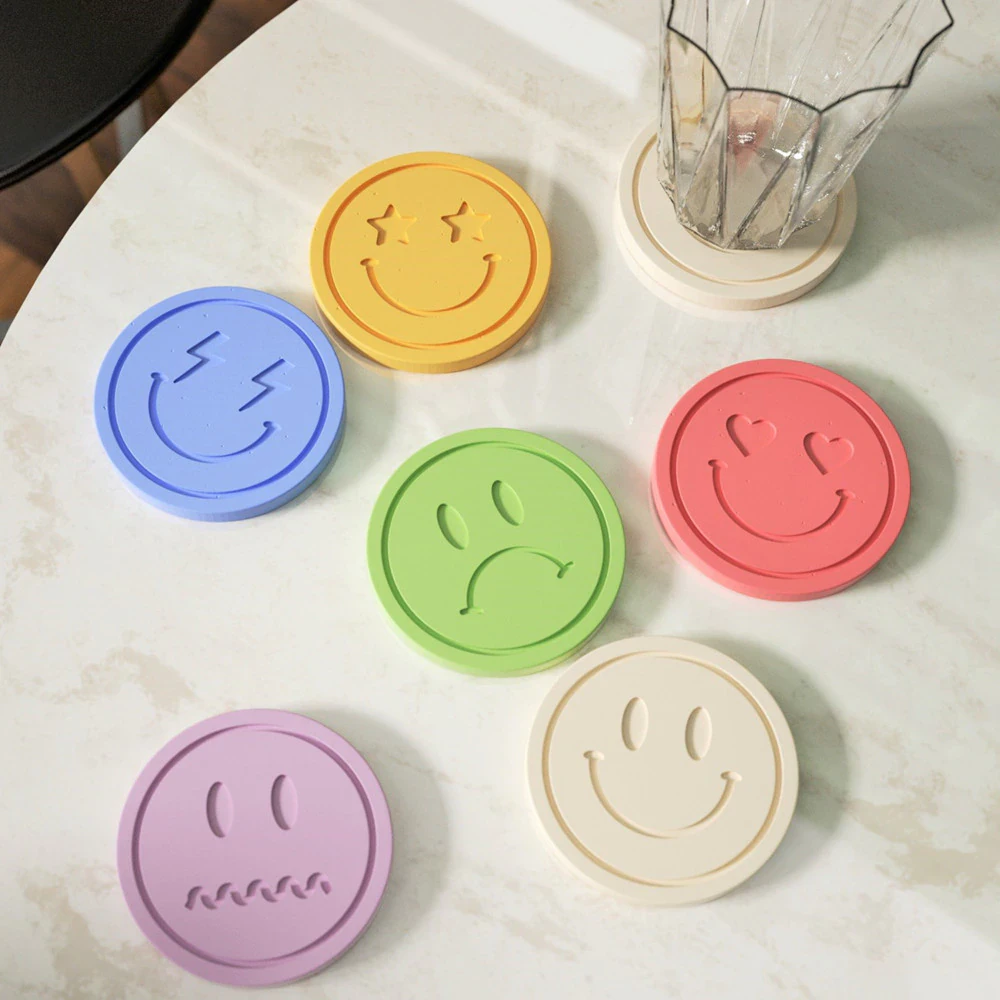 Smiley Face Coaster Molds