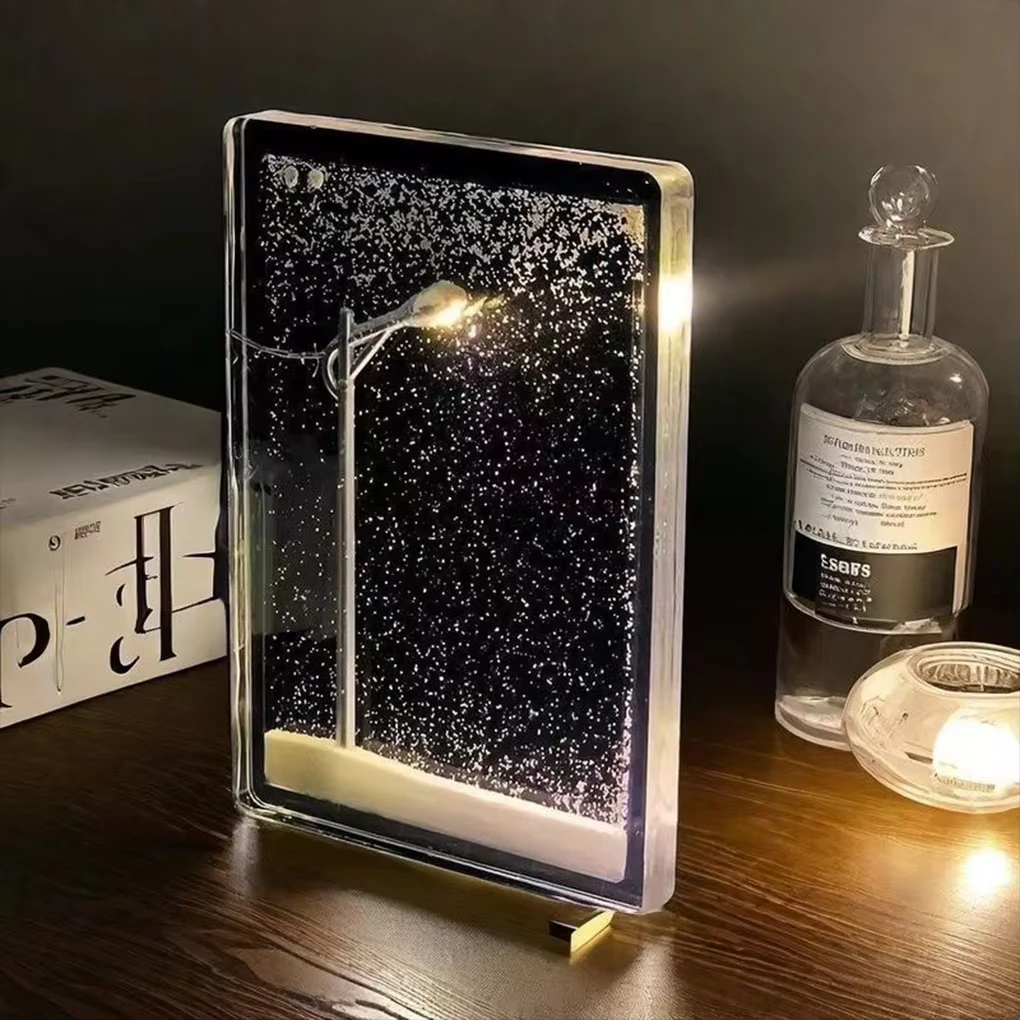 DIY Streetlight Snow Lamp