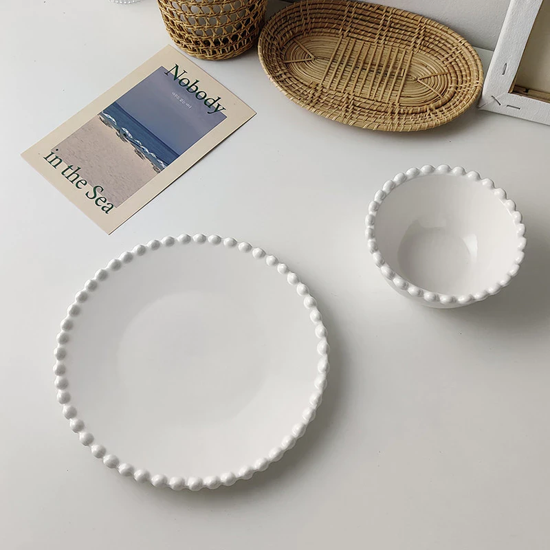 White Pearl Edge Plate
