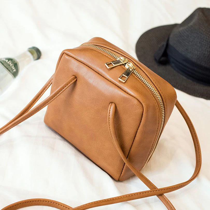 Tan Leather Shoulder Bag