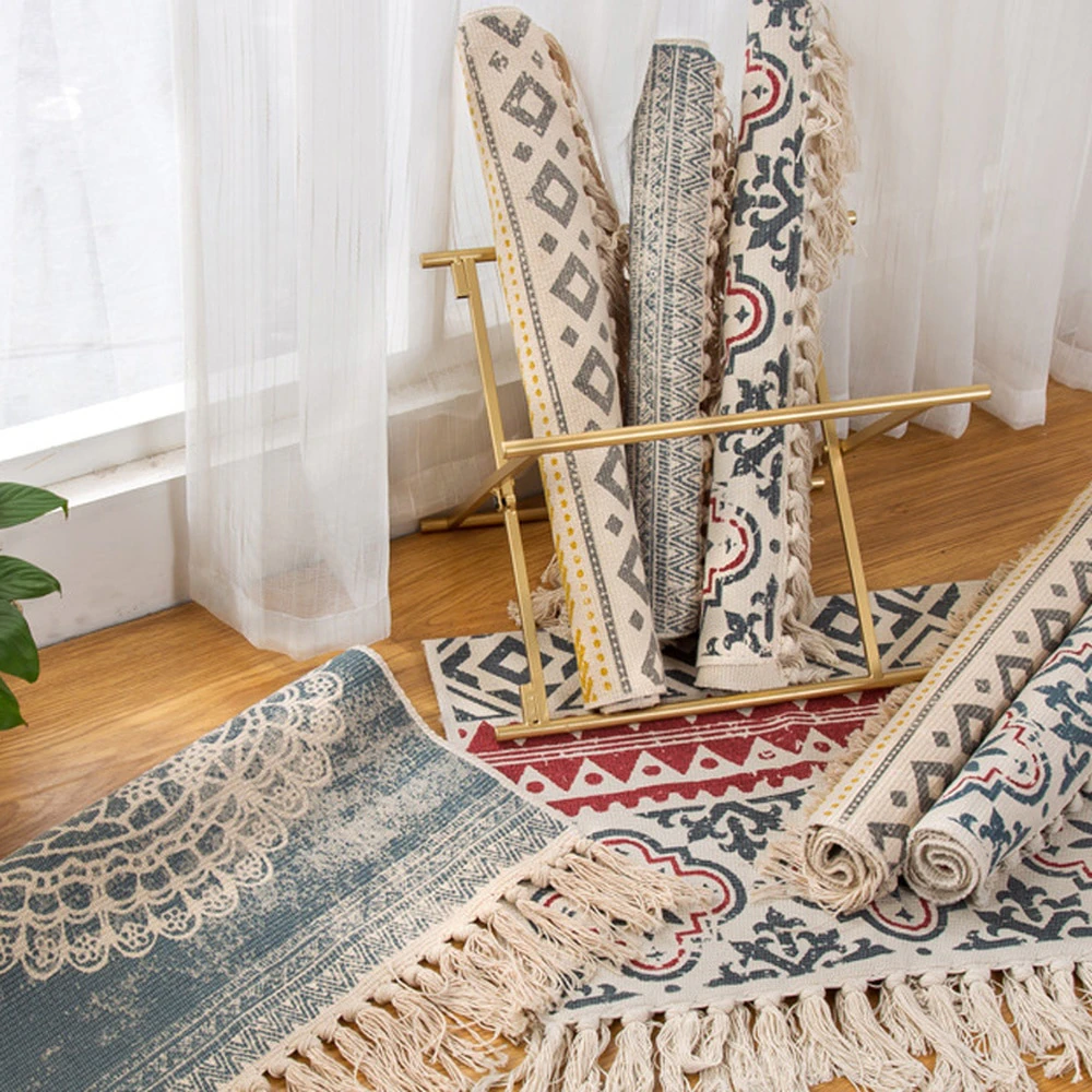 Retro Boho Tassle Rug