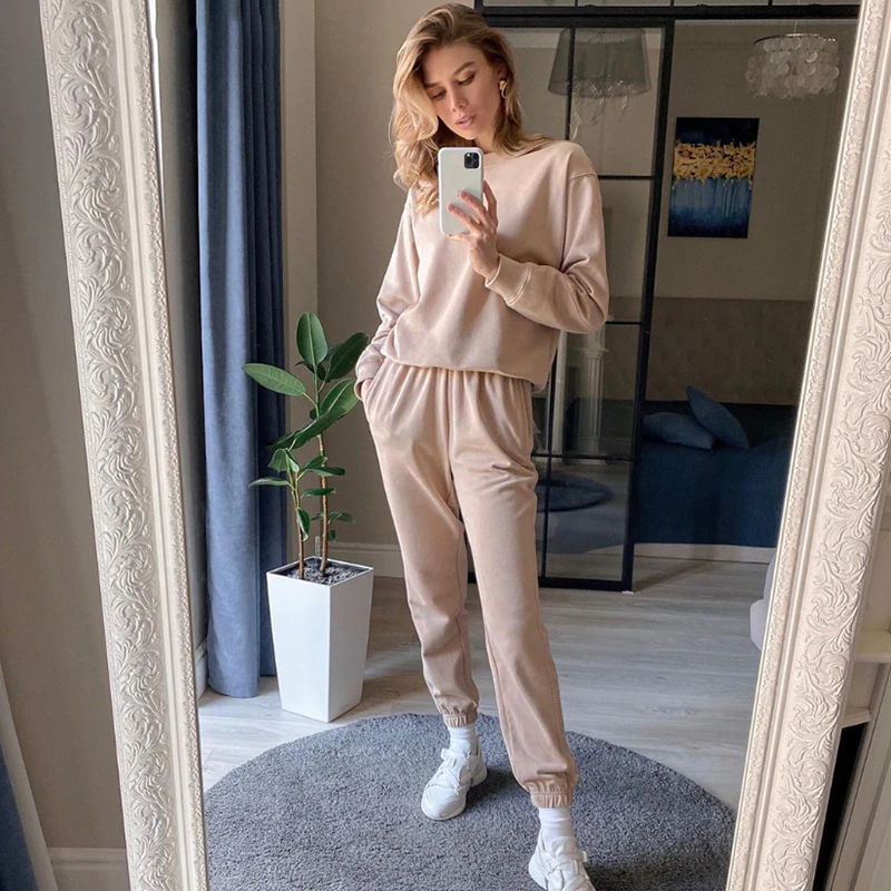 Beige Tracksuit