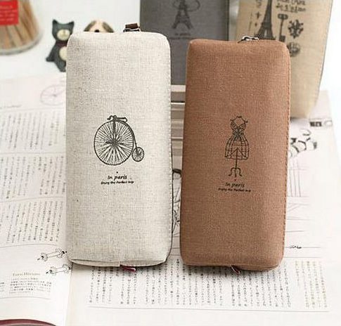 Vintage Print Pencil Case