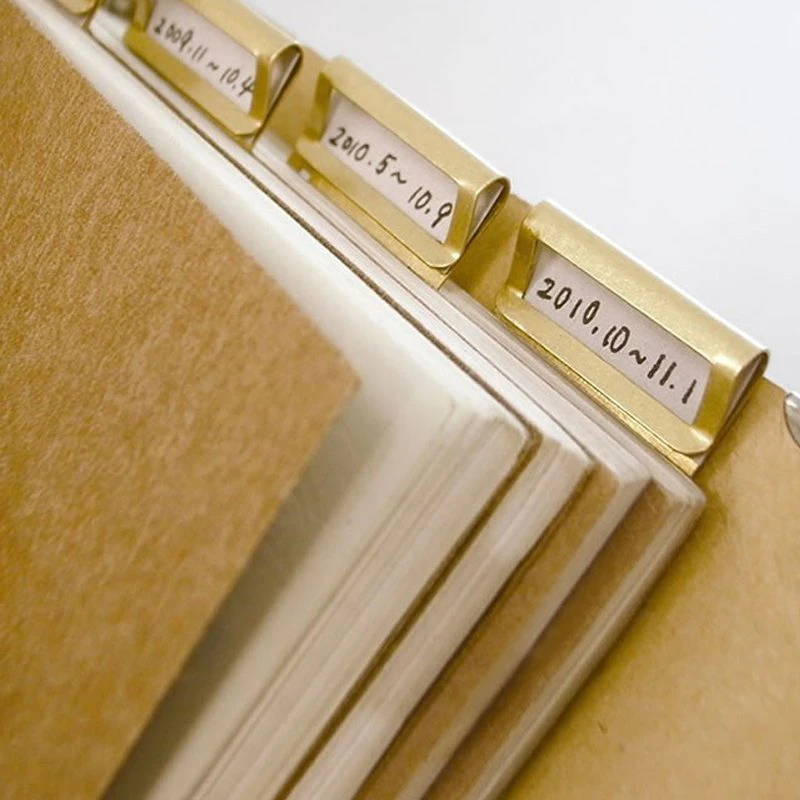 6pc Vintage Brass Bookmark