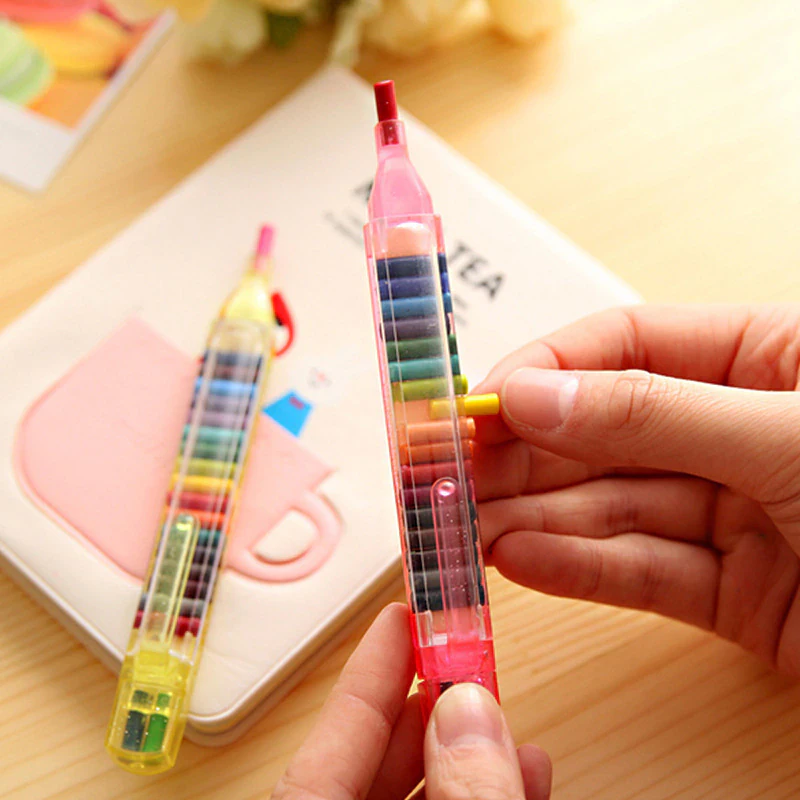 Stackable Rainbow Crayon