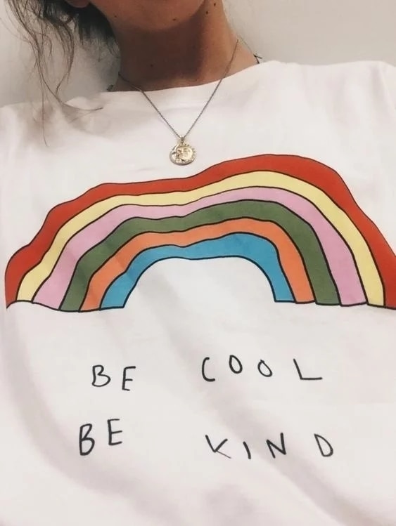 Be Kind Rainbow Tee
