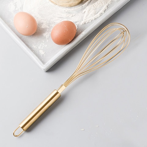 Gold Stainless Steel Whisk