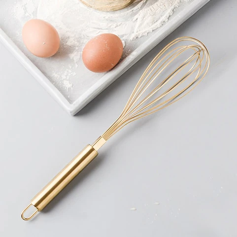 Gold Stainless Steel Whisk
