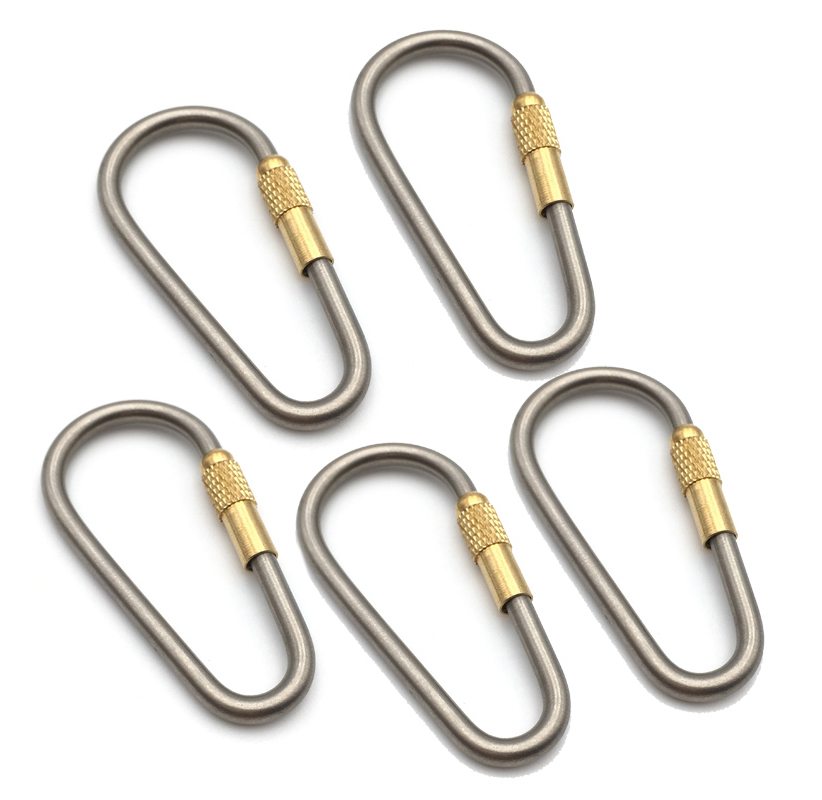 5pc Titanium Alloy Carabiner