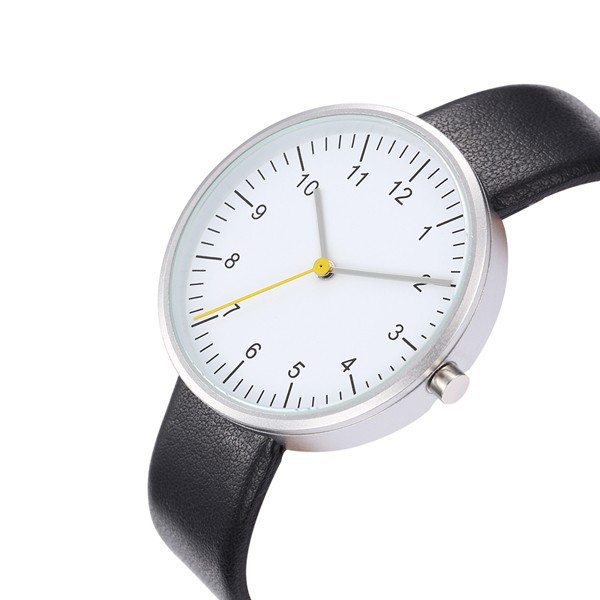 Silver Leather Watch