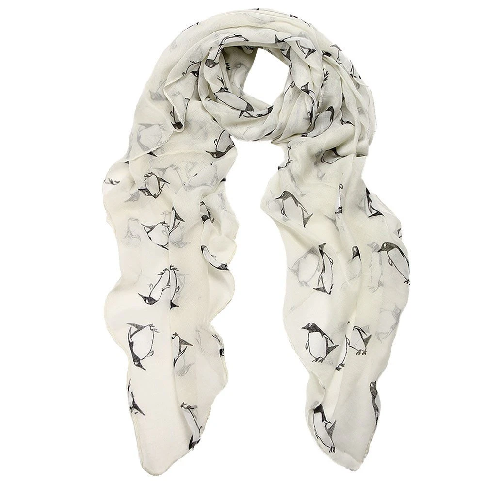 Penguins Silk Scarf