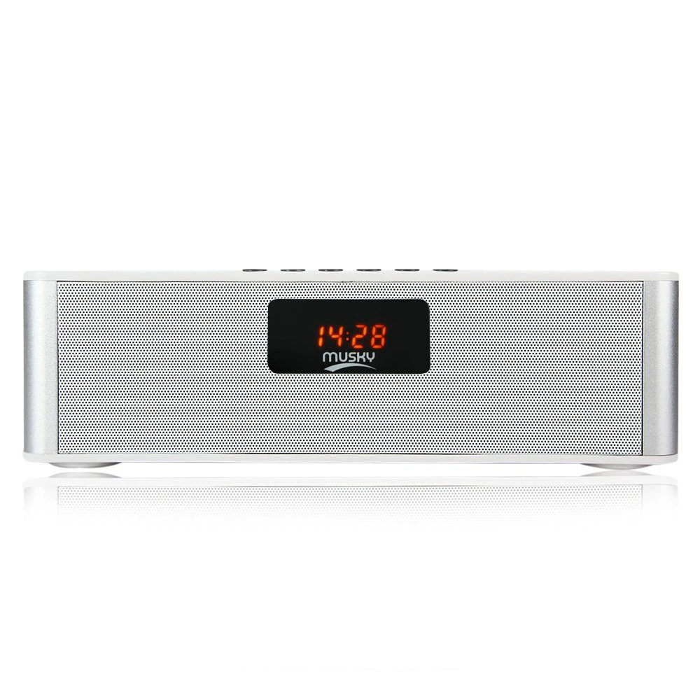 Bedside Alarm Clock Bluetooth Speaker