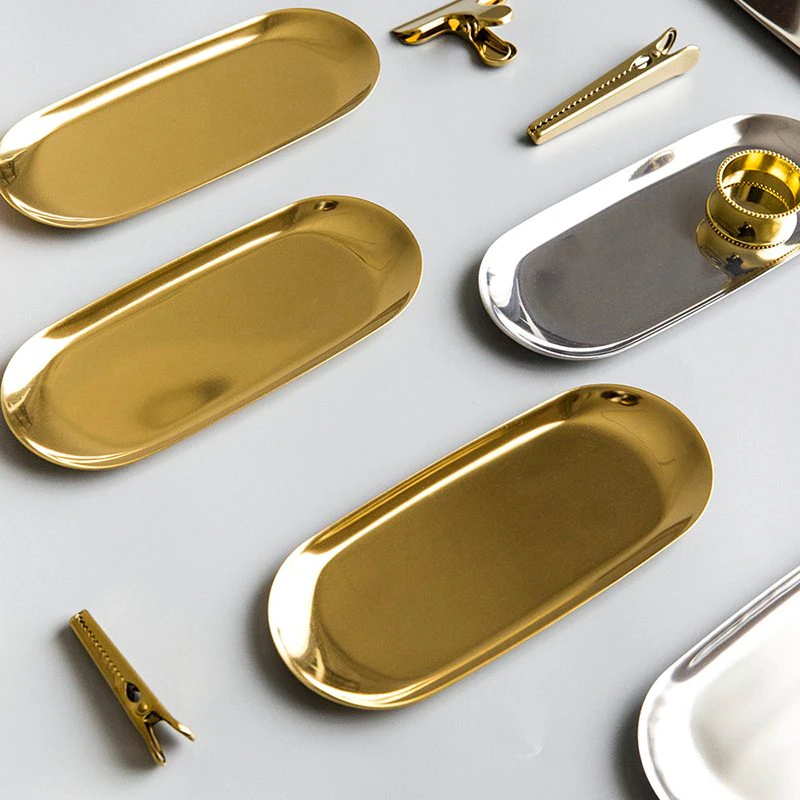 Metallic Oval Dish