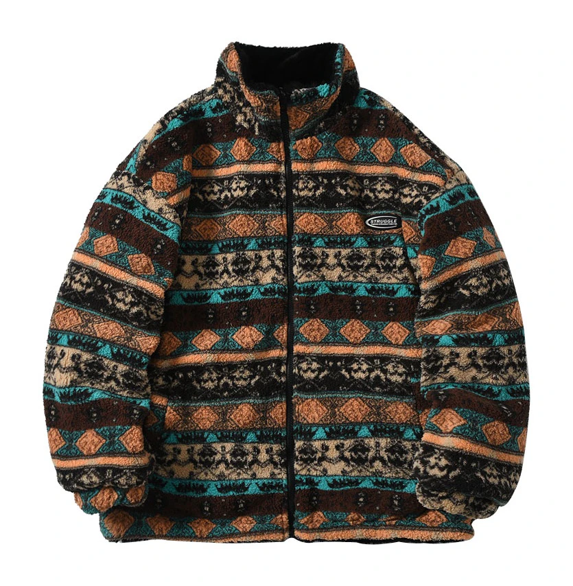 Y2k Reversible Zip Fleece