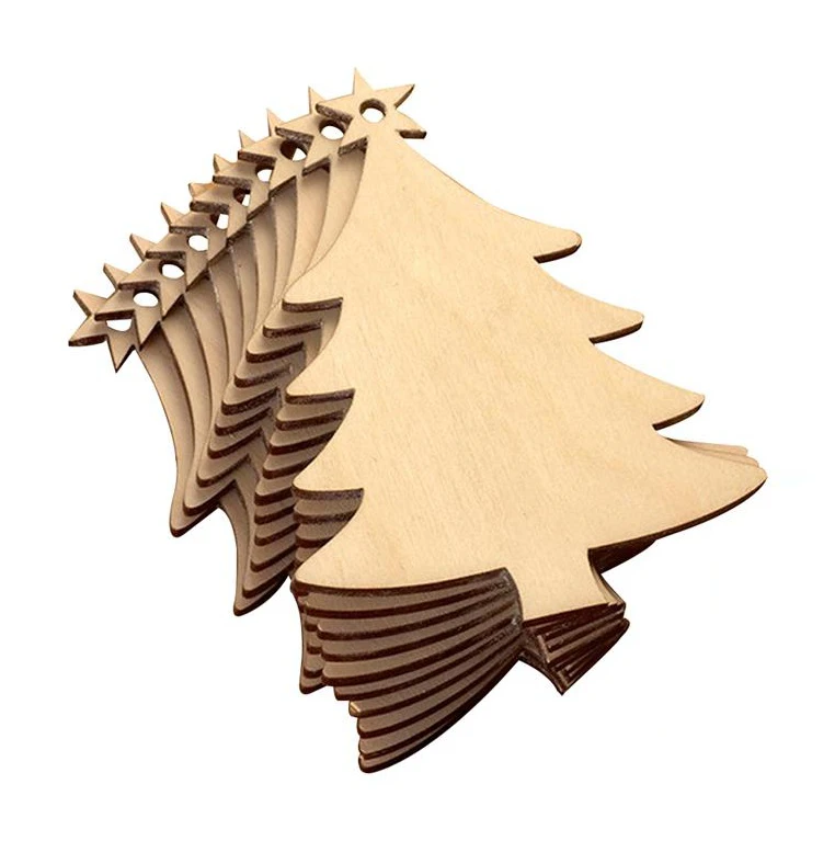 Wooden Christmas Tree Decorations