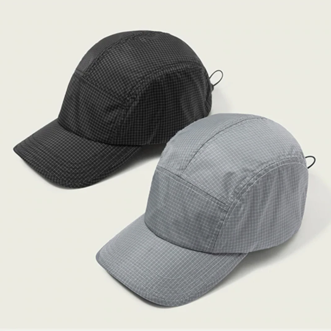 Nylon Drawstring Five Panel Cap