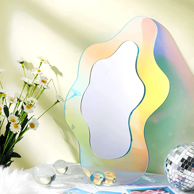 Wavy Iridescent Acrylic Mirror