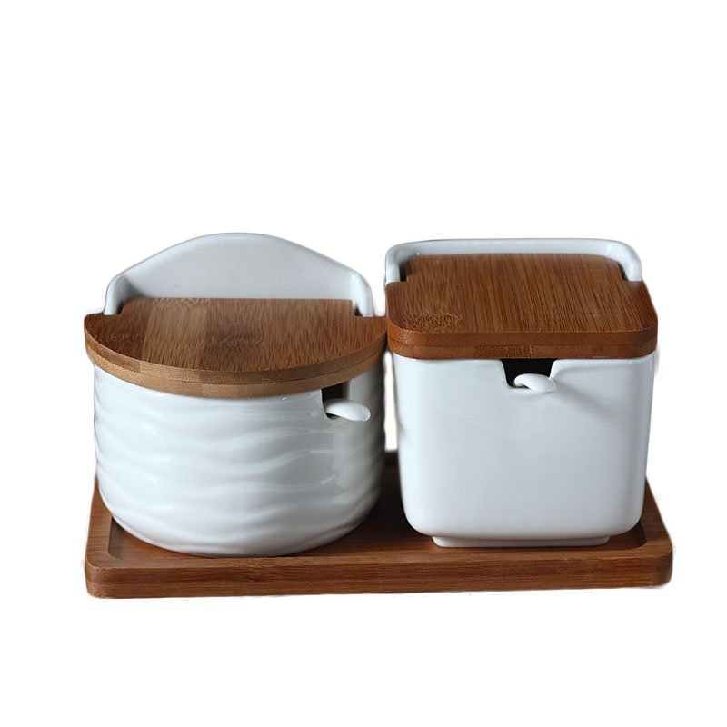 Ceramic Bamboo Spice Storage
