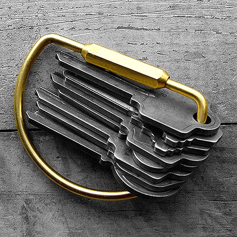 Brass Loop Keyring