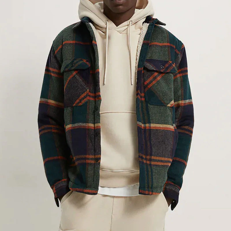 Fleece Plaid Jacket