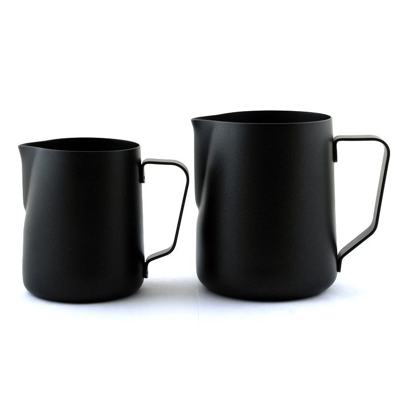 Matte Black Coated Milk Jug