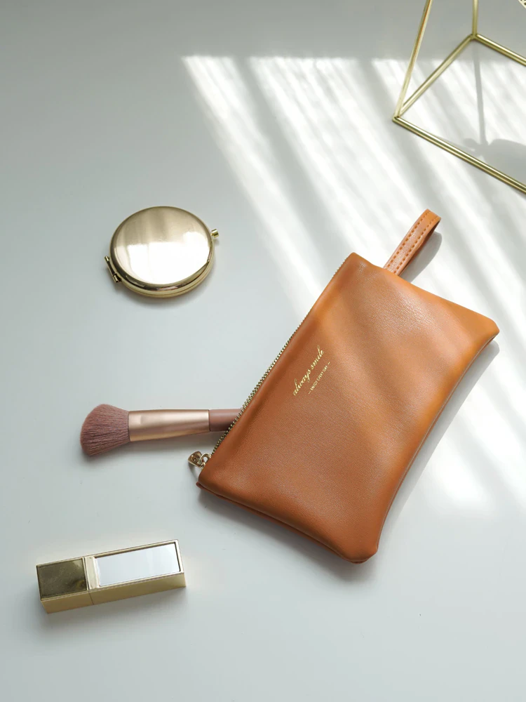 Leather Makeup Pouch