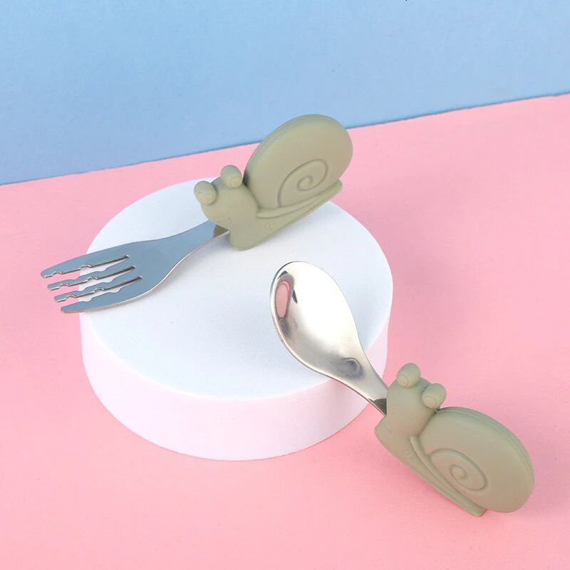 Snail Toddler Cutlery Set
