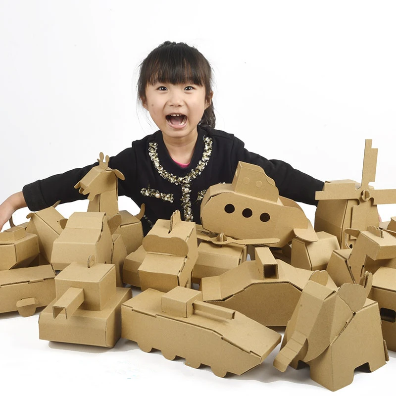 DIY Paintable Cardboard Toys