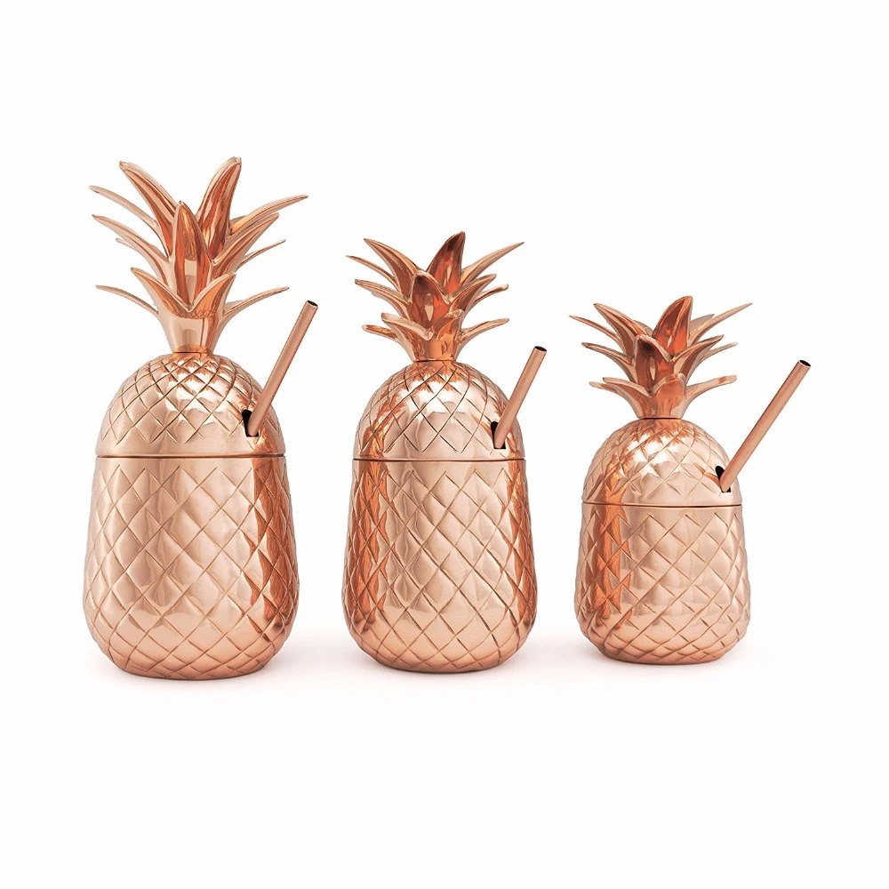 Copper Pineapple Cocktail Tumbler