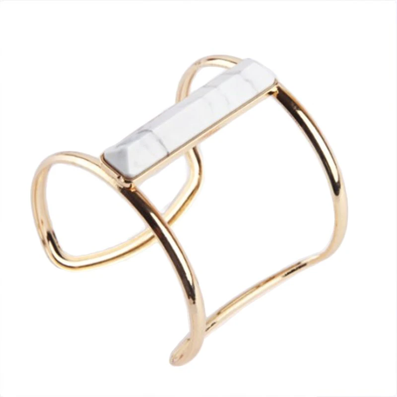 Marble Gold Cuff Bangle