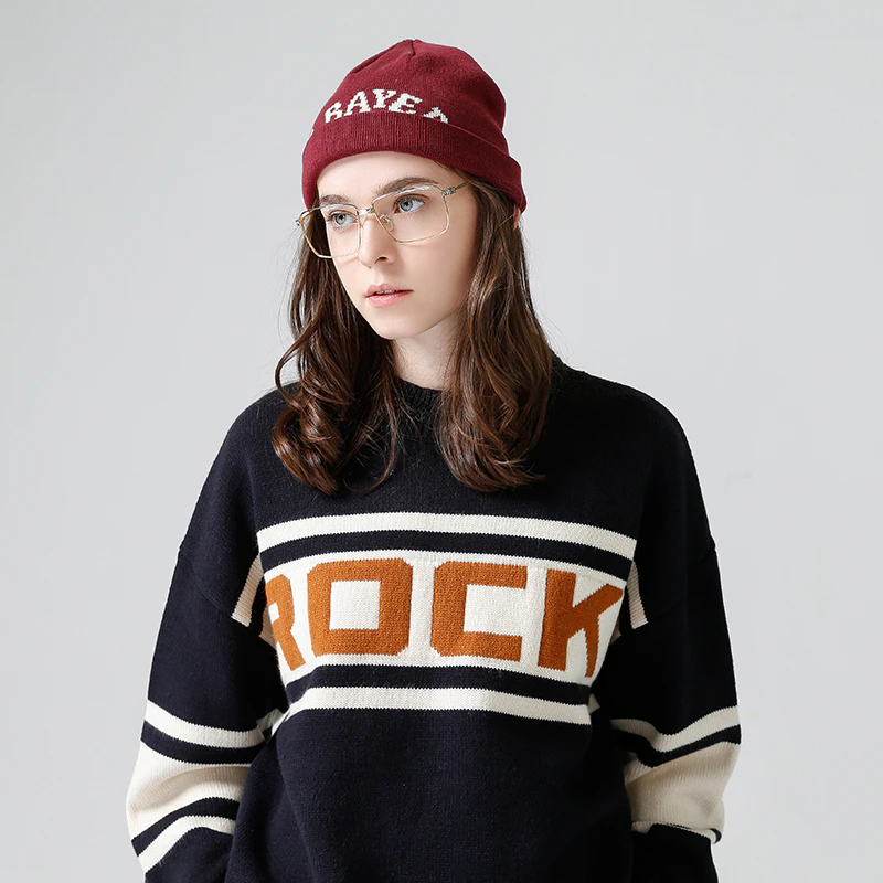 Embroidered Pullover Sweater