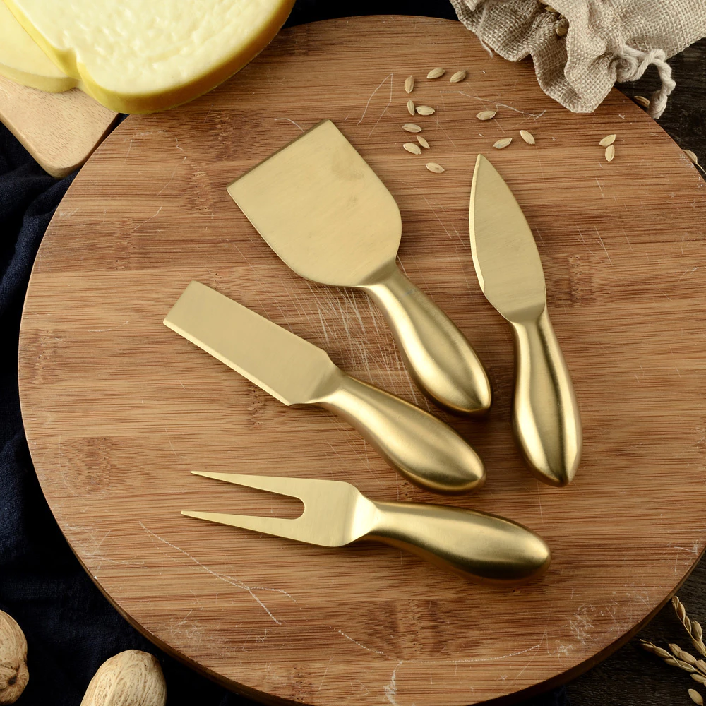 Gold Cheese Knife Set