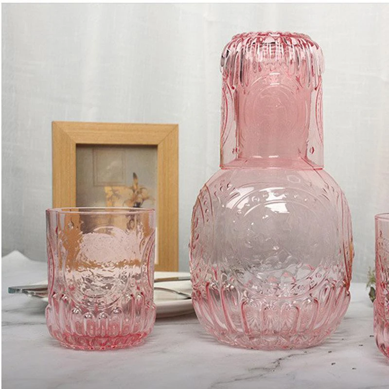 Embossed Glass Water Set