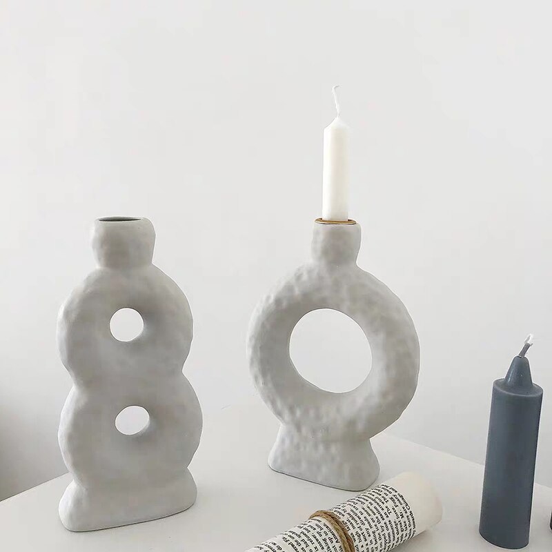 Clay Art Candlestick