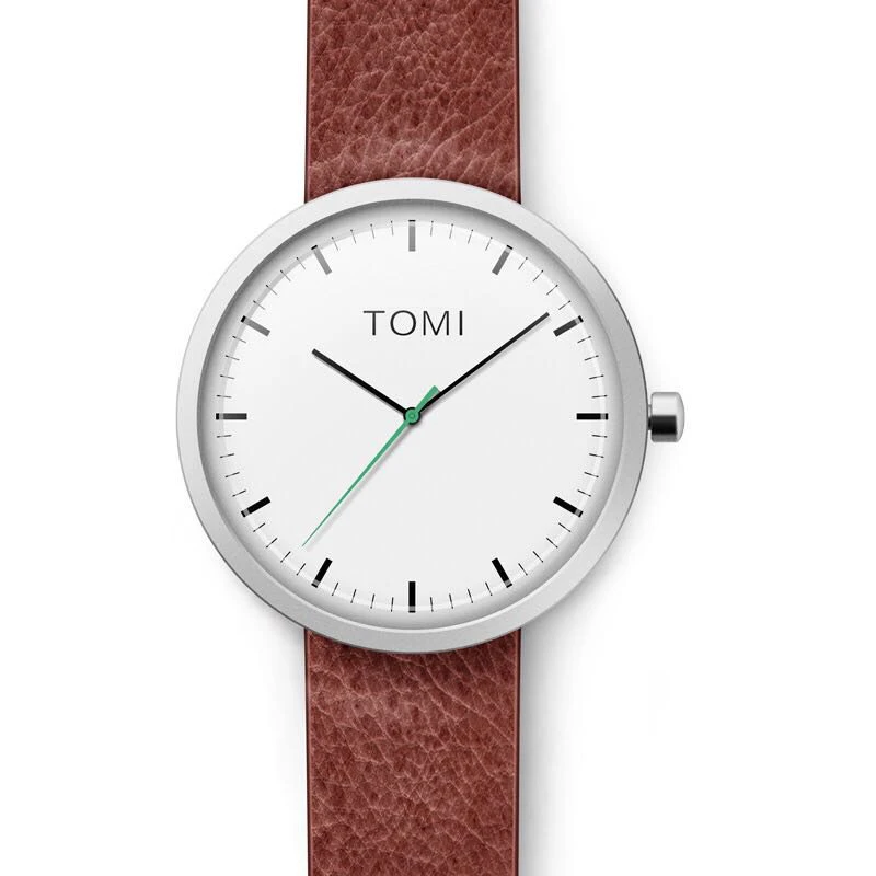 Leather Band Minimal Watch