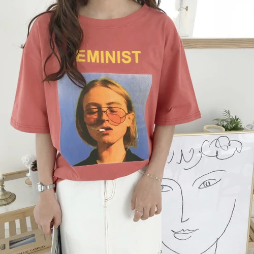 Retro Feminist Print Tee