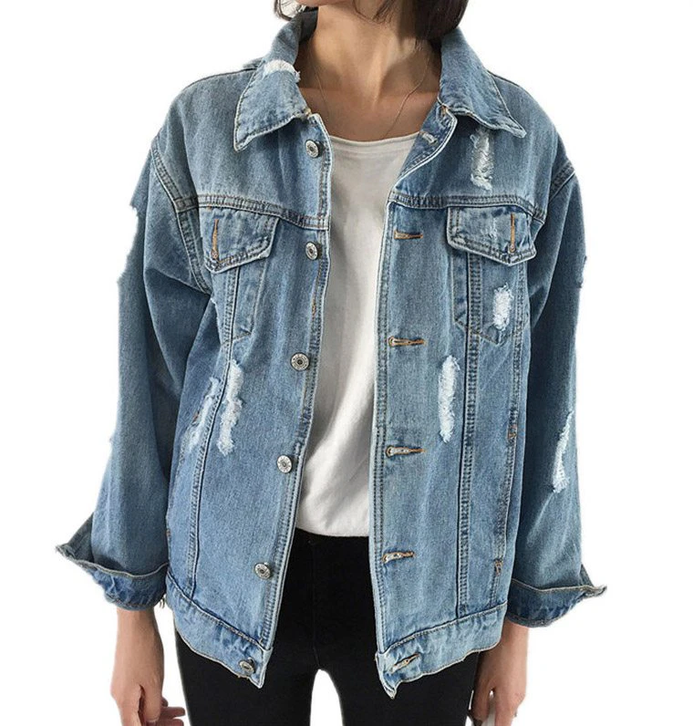 Distressed Denim Jacket