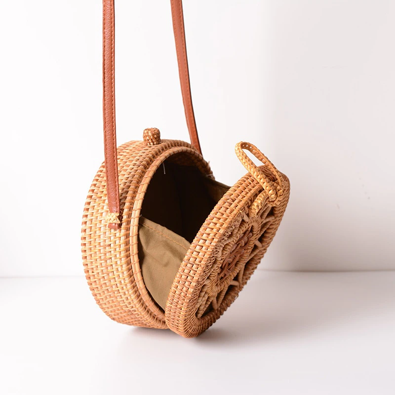 Crossbody Rattan Bag