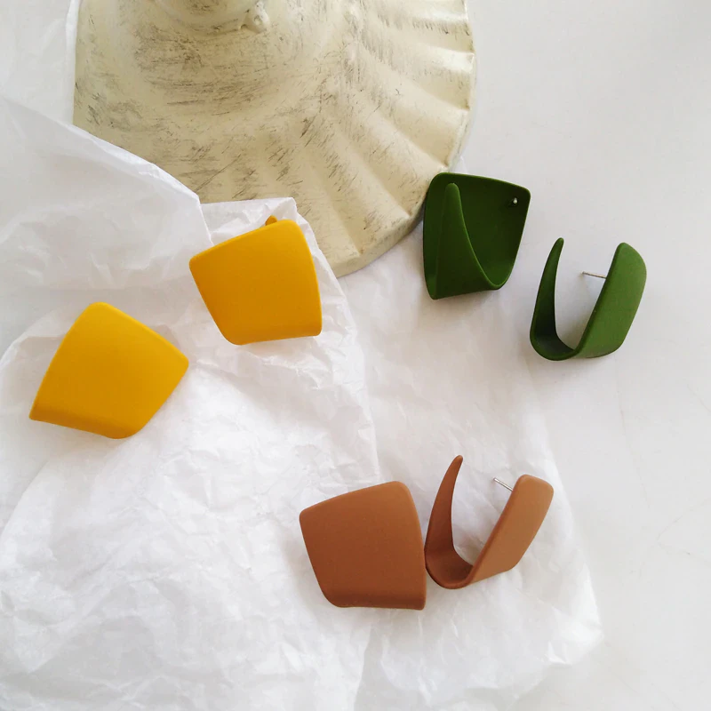 Irregular Geometric Metal Earrings