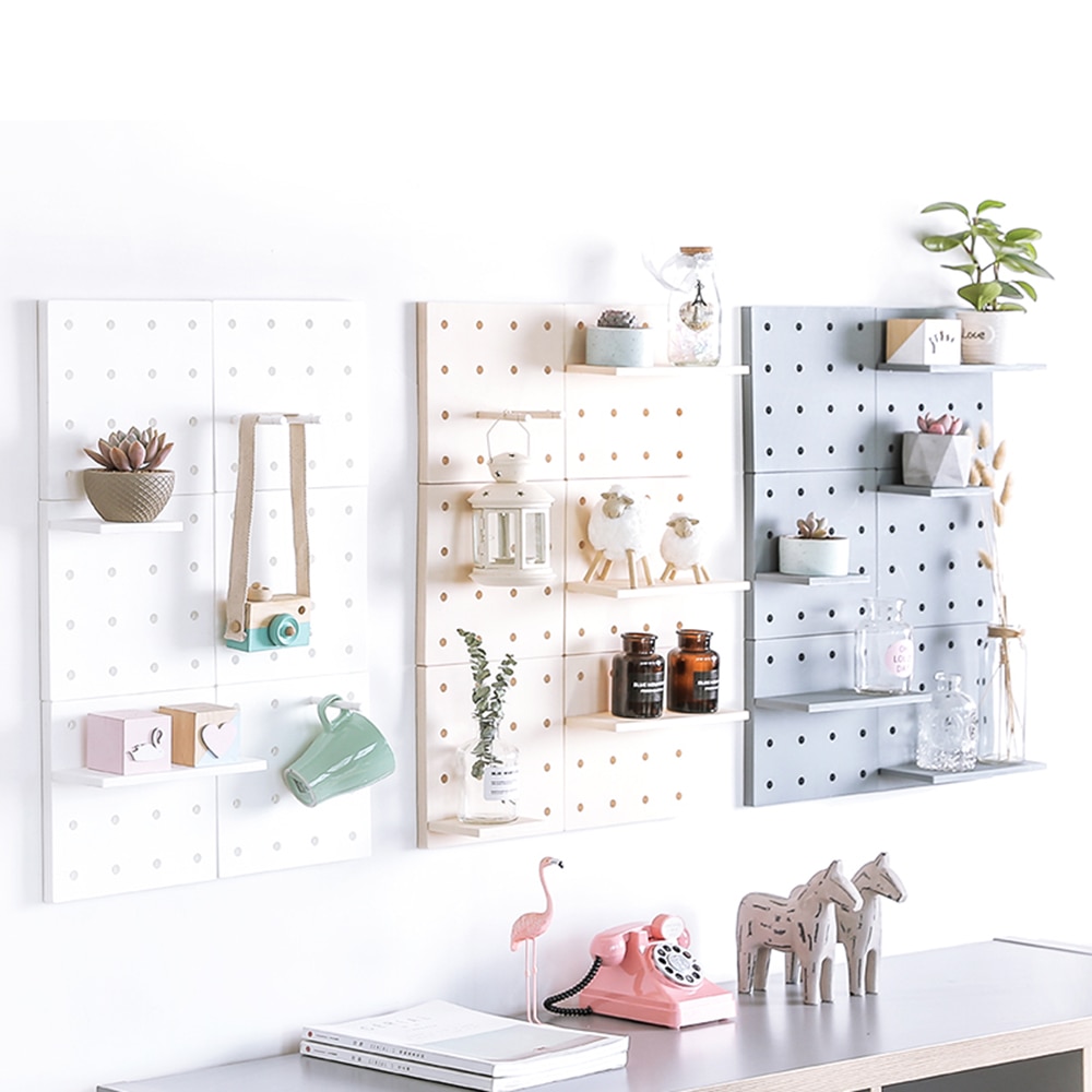Wall Mount Peg Board Shelf