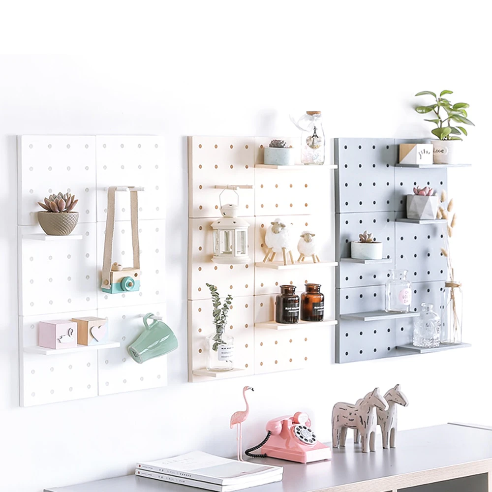 Wall Mount Peg Board Shelf