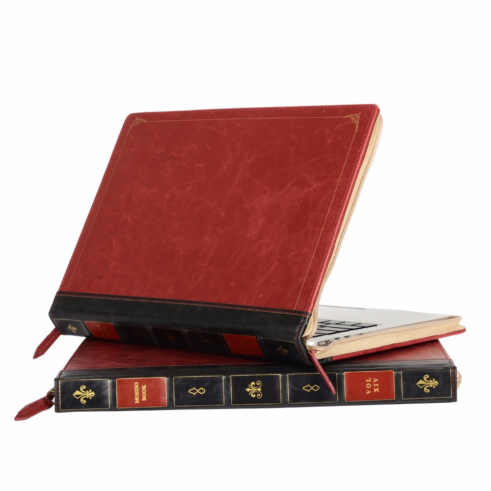 Leather Book Disguise Laptop Sleeve